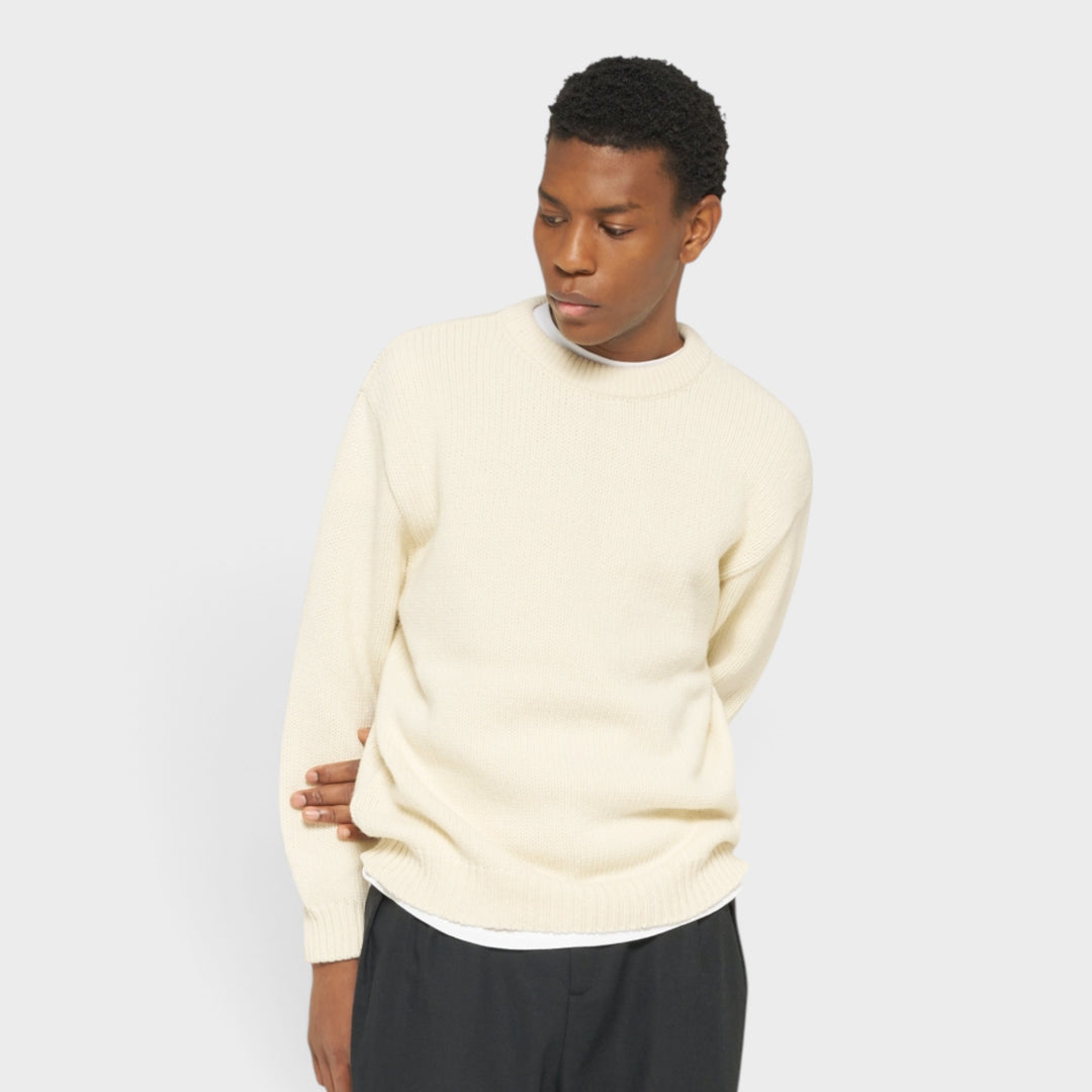 Edwin Ellis Hibiki Sweater I Off White/Baltic