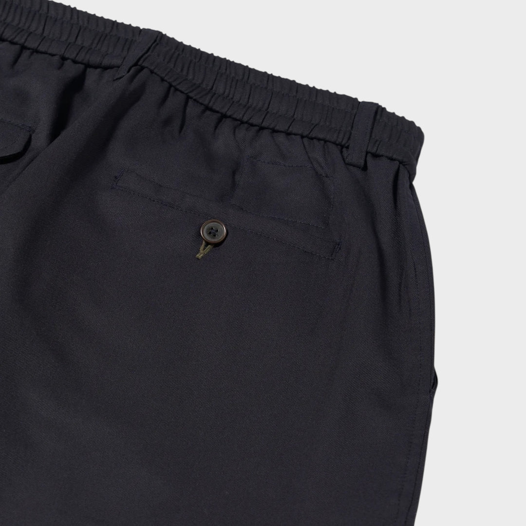 Komfortable Oxford bukser med bred benform i navy