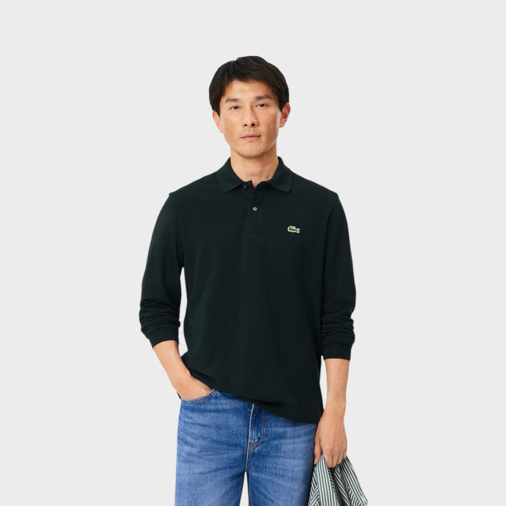 Lacoste Classic Fit Longsleeve Polo i Dark Green