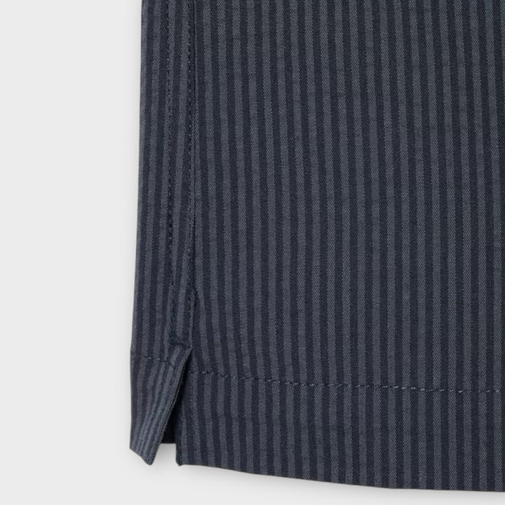 Lacoste grå skjorte med knaplukning og klassisk krave