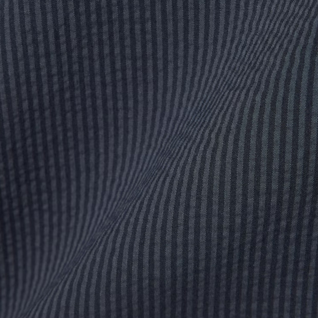 Lacoste seersucker shirt i grå til sommerbrug