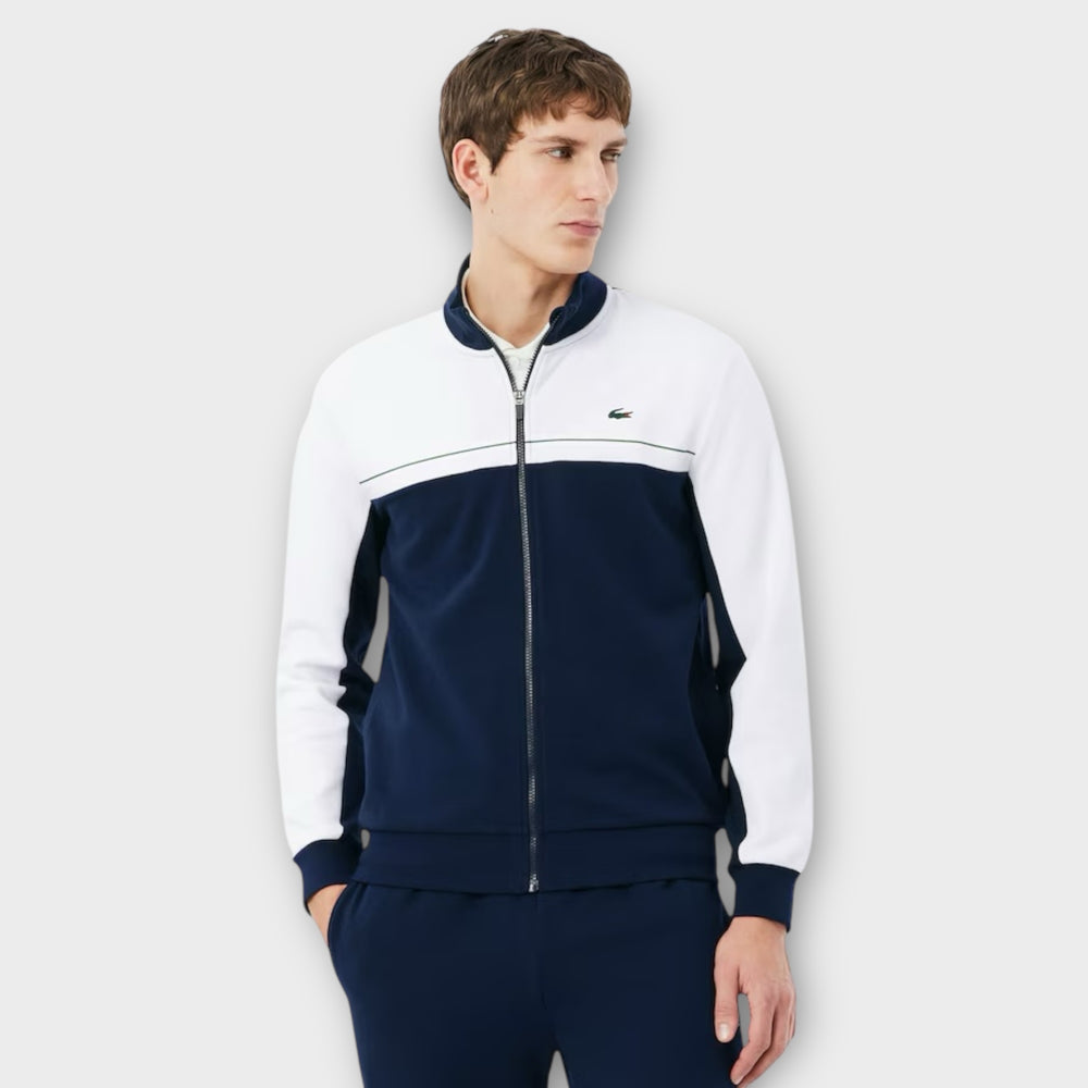 Lacoste Sport sweatshirt med colour-block design og høj krave i sort