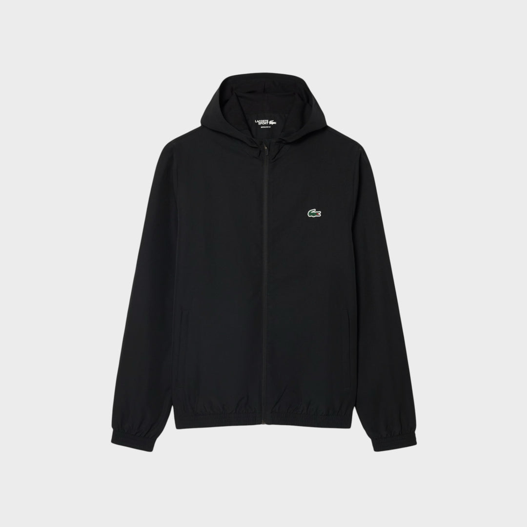 Lacoste Water-Repellent Sport Track Jacket i Black
