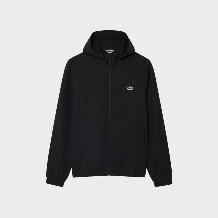 Lacoste Water-Repellent Sport Track Jacket i Black