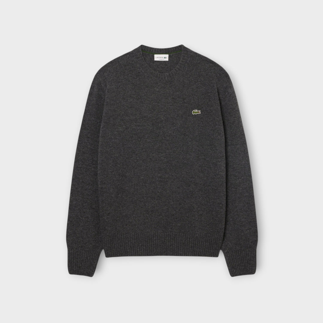 Lacoste Wool Crewneck Knit i Grey