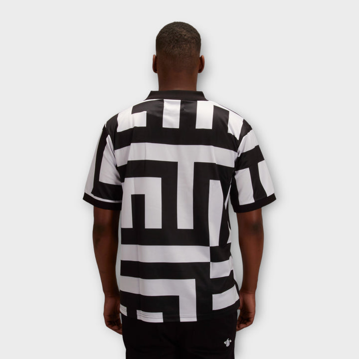 Le Fix x TEC Football Jersey In Black/White