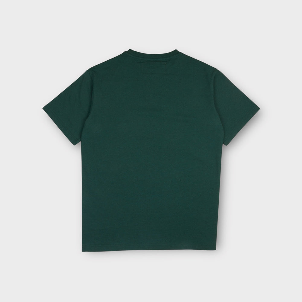 Le Fix Loop T-shirt i grøn med minimalistisk logo-print på brystet.