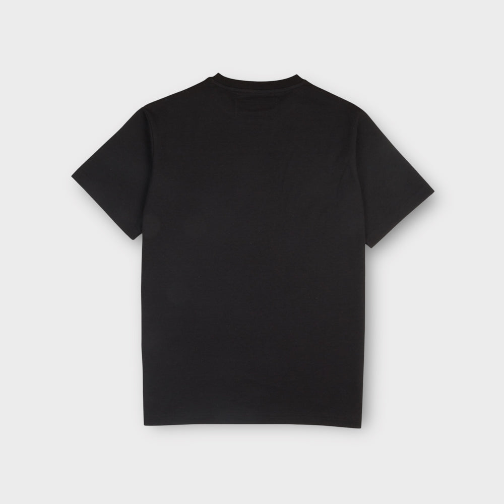 Le Fix Scratched T-shirt i sort set bagfra i et minimalistisk design.