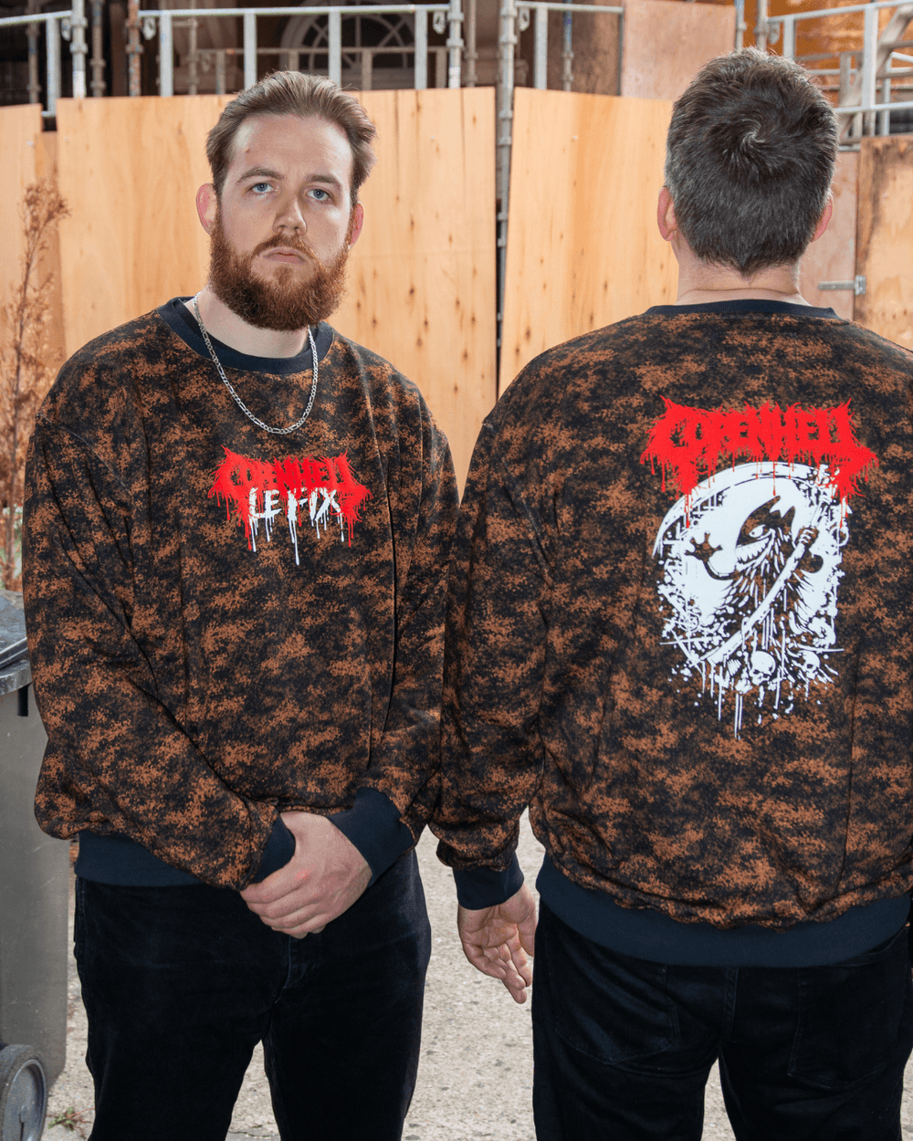 Le Fix x Copenhell Crrewneck i Camo