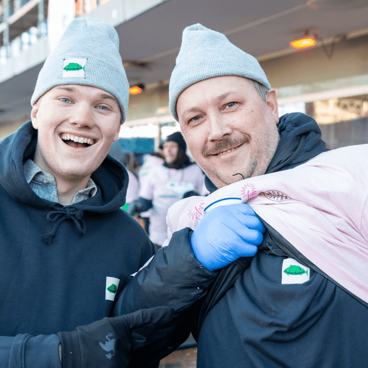 Le Fix x Fiskerikajen Beanie i Grey