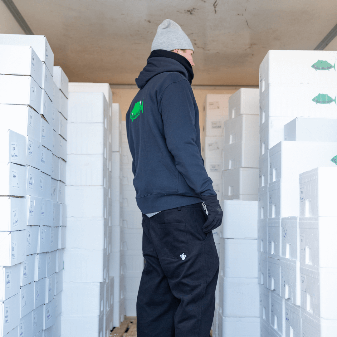 Le Fix x Fiskerikajen Beanie i Grey