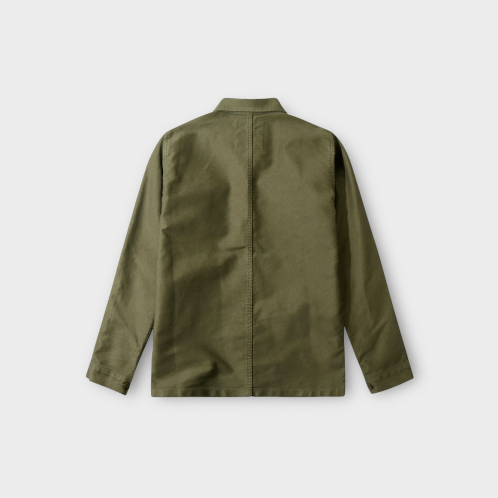 Le Mont Saint Michel Moleskin Work Jacket i Kaki