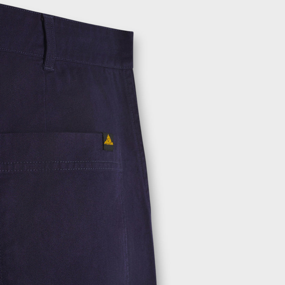 Navy Lemon Saint Michel workwear bukser i twill