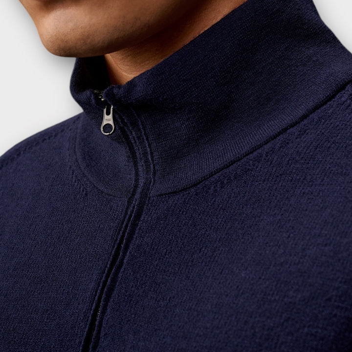 C.P. Company Metropolis Merino Strik Q-zip I Navy