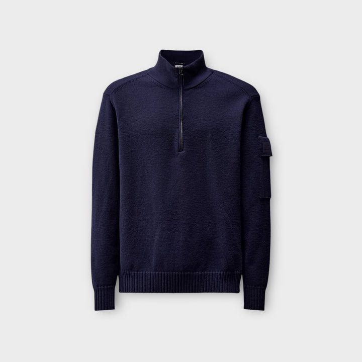 C.P. Company Metropolis Merino Strik Q-zip I Navy