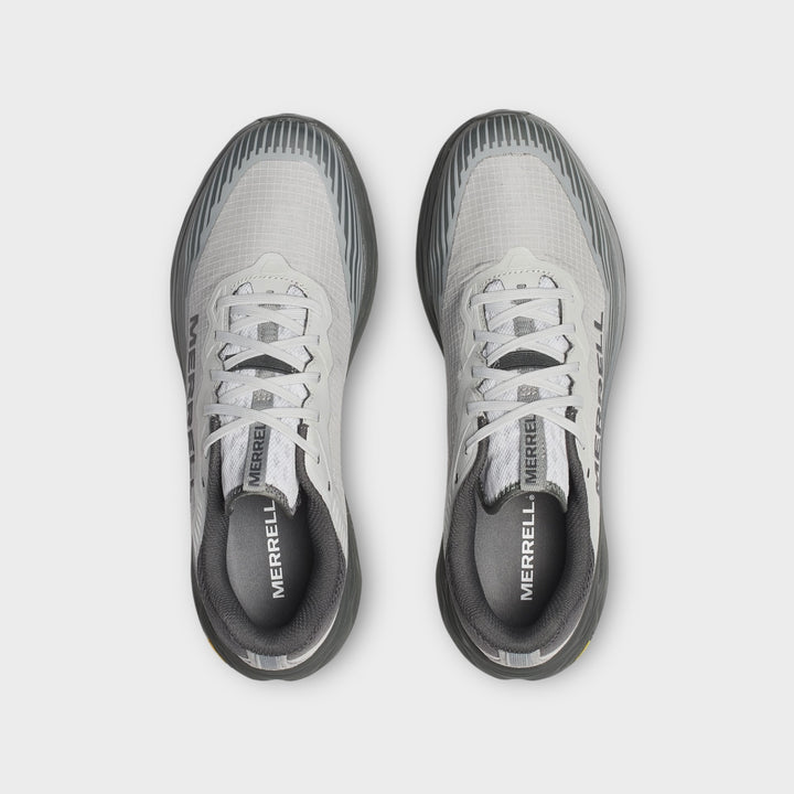 Ydersål på Merrell GORE-TEX Agility Peak 6 i Grey og Ridgeway med groft og sikkert greb.