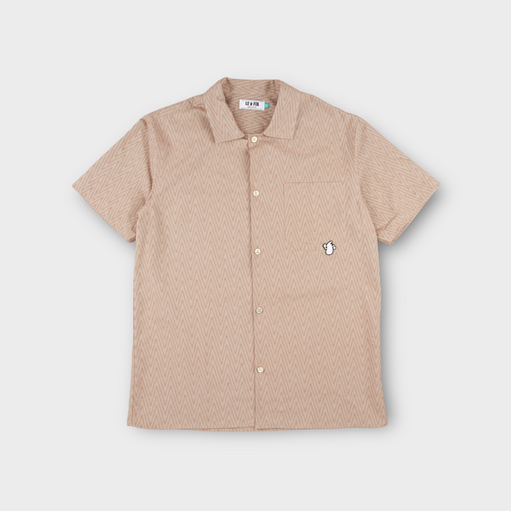 Le Fix Ziczac Pattern Short Sleeve Shirt