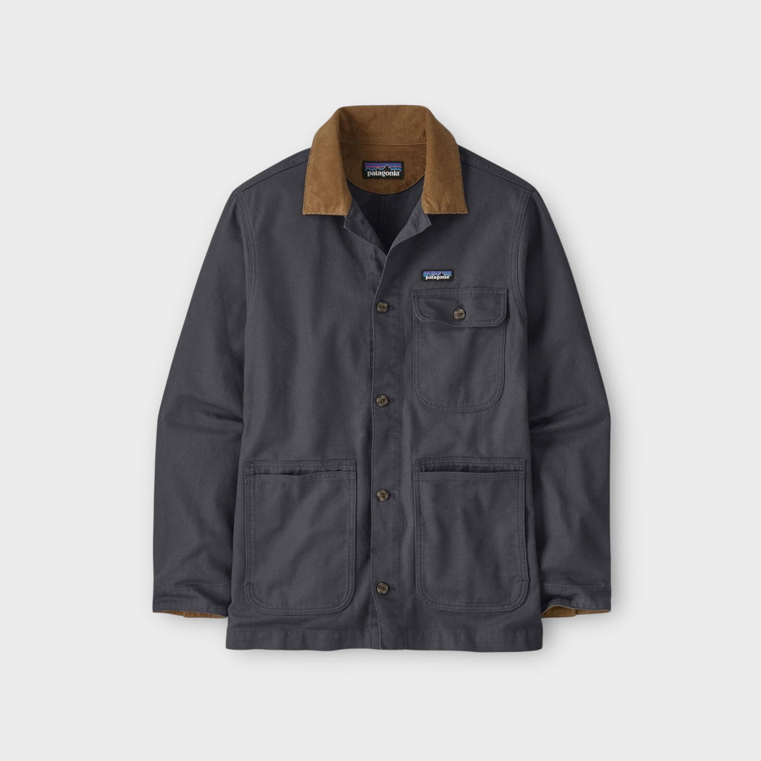 Patagonia Point Reyes Canvas jakke i Smolder Blue.