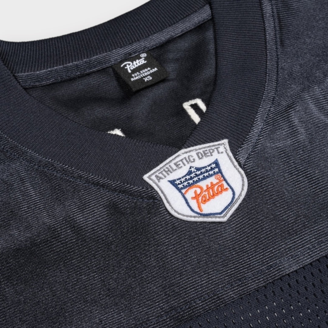 Sammenfoldet Patta All Star Football Jersey i blå