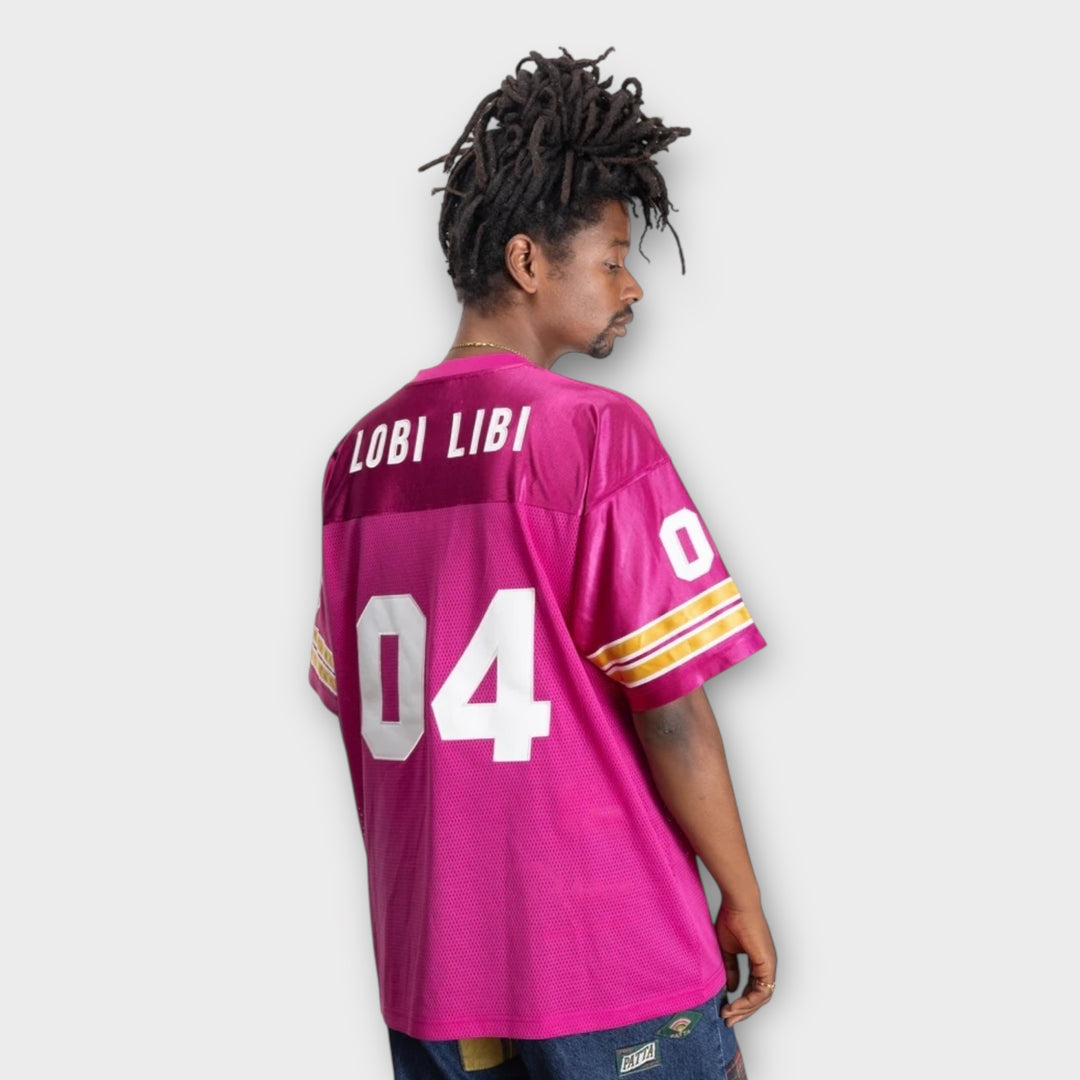 Patta All Star Football Jersey i pink set bagfra