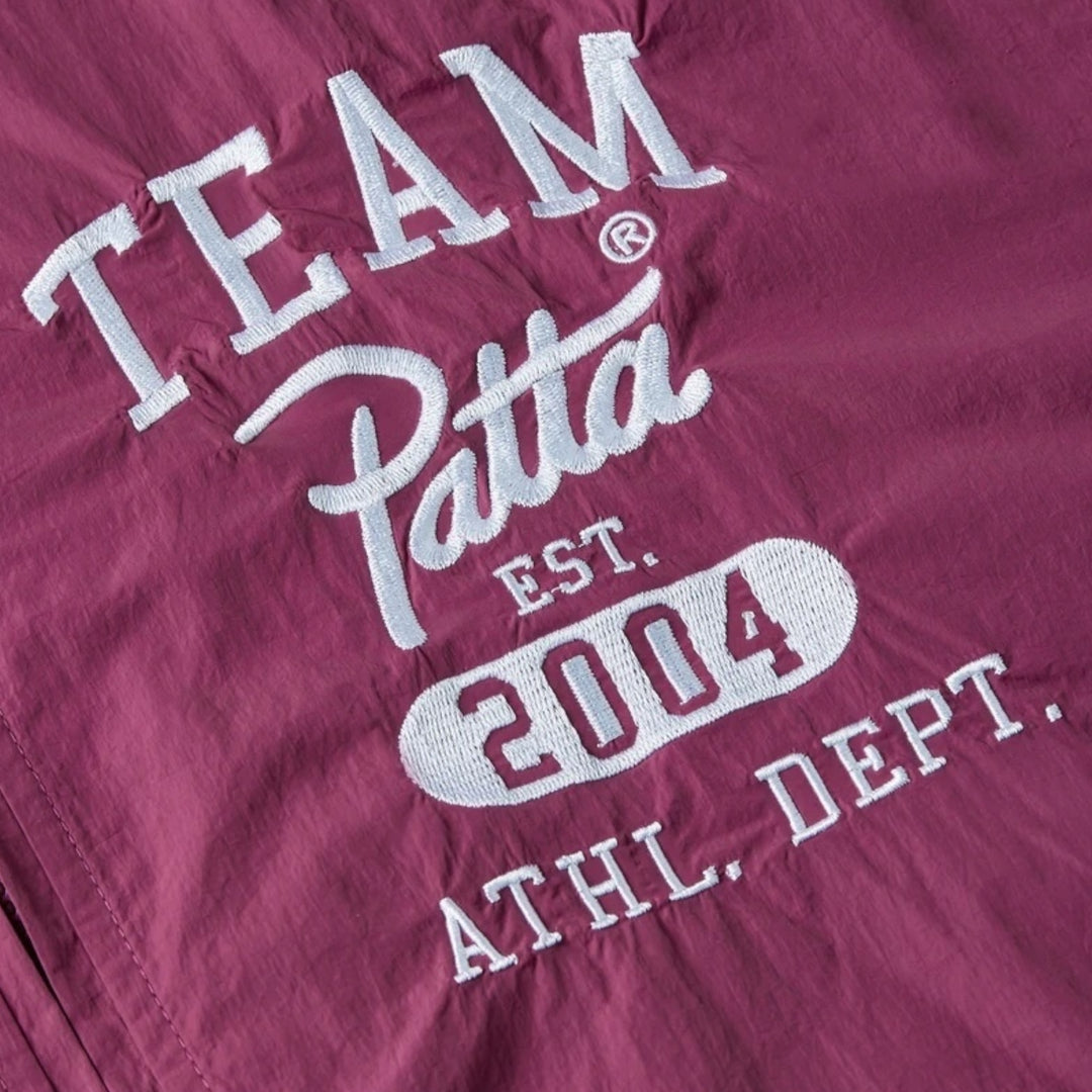 Mesh-foring i Patta Athletic Nylon Track Jakke pink