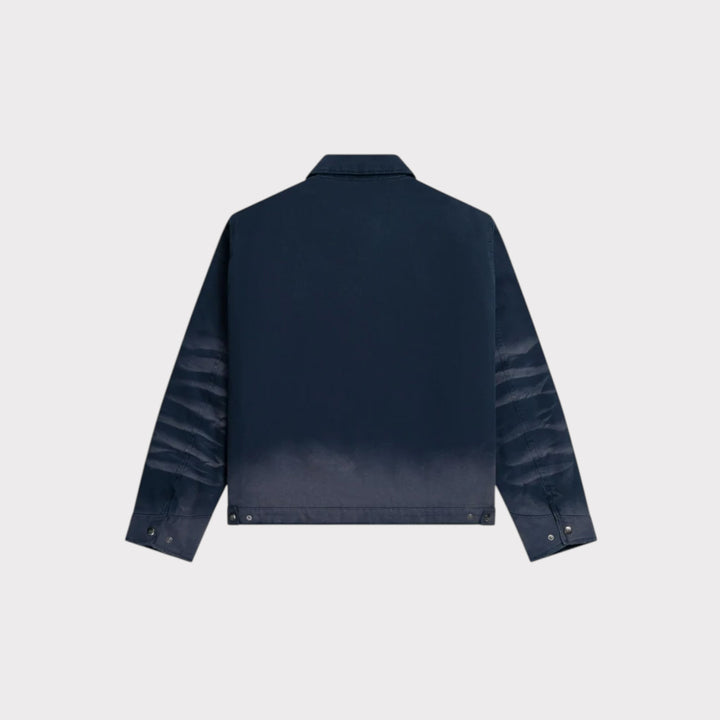 Patta Canvas Workwear Jacket i Peacoat set bagfra