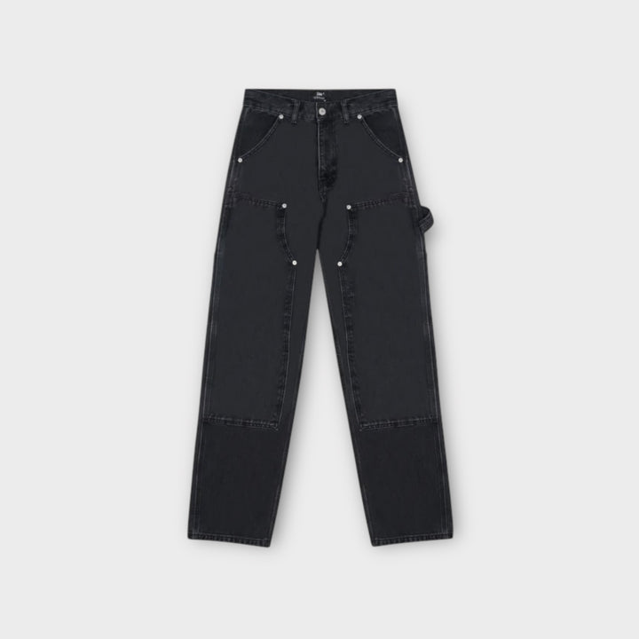 Patta Double Knee Denim Jeans i sort herre streetwear
