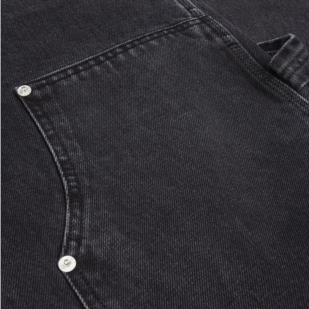 Slidstærke sorte jeans fra Patta med workwear look