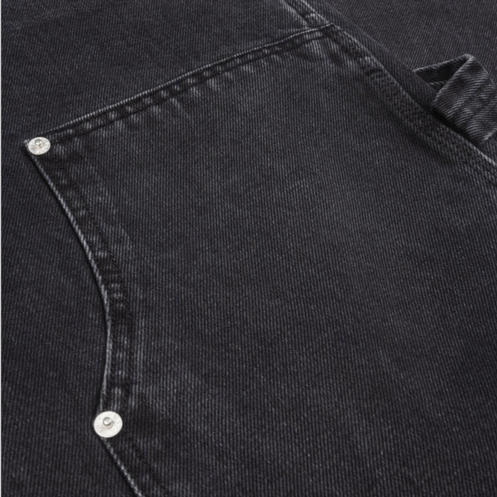 Slidstærke sorte jeans fra Patta med workwear look