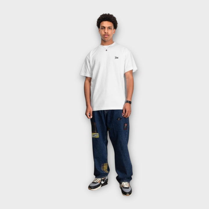 Hvid Patta t-shirt med grafisk Lighters print