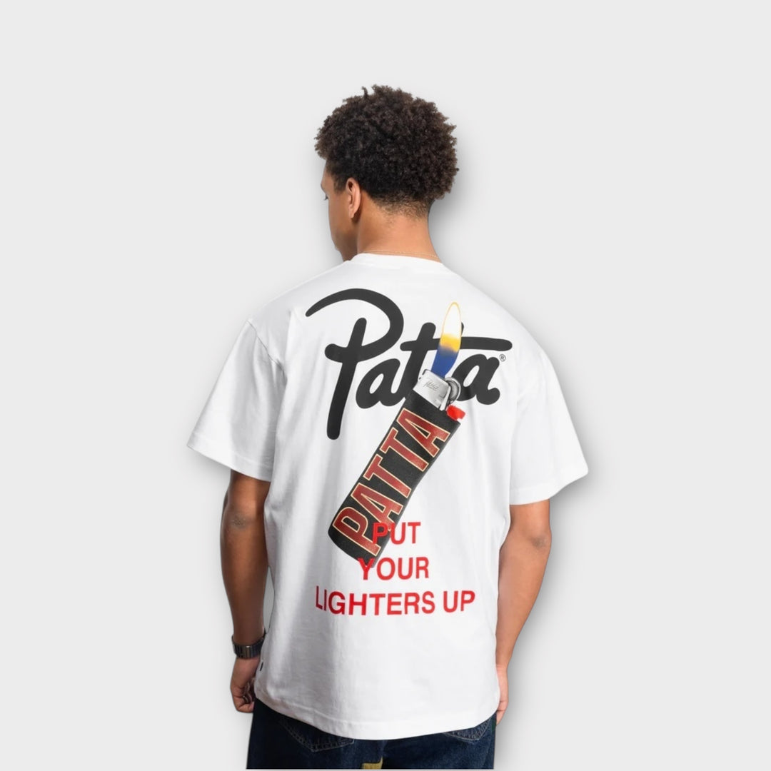 Moderne streetwear herretøj – Patta Lighters T-Shirt hvid