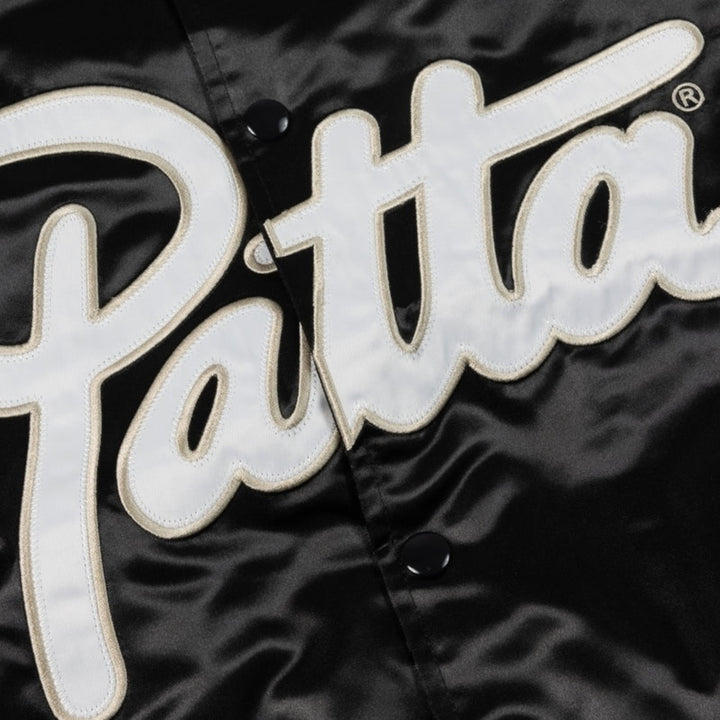 Quiltet foring og isolering i Patta satin varsity jakke