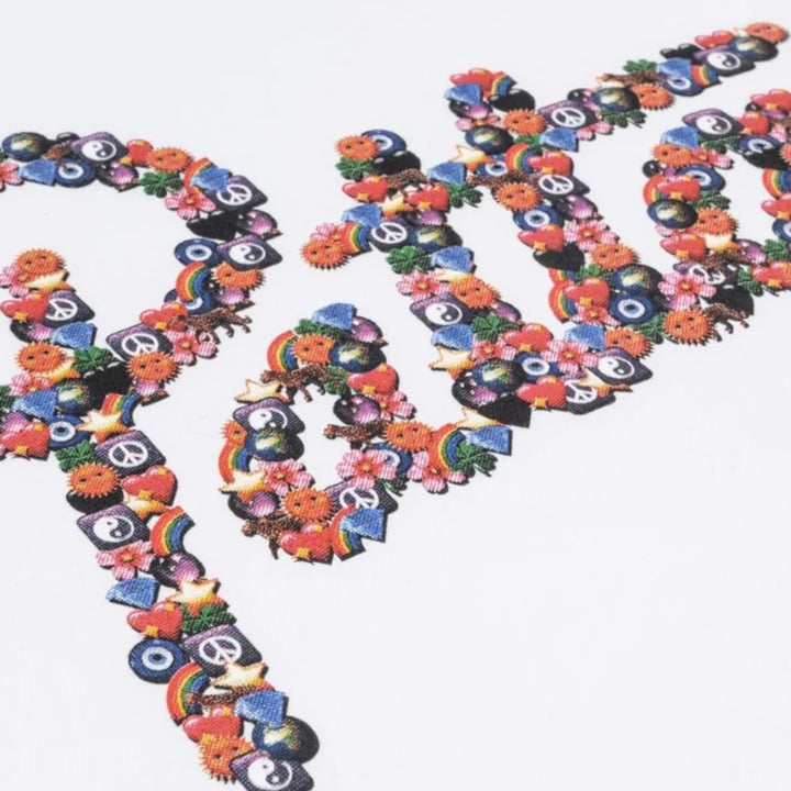 Hvid Patta Vibes T-Shirt med script logo print