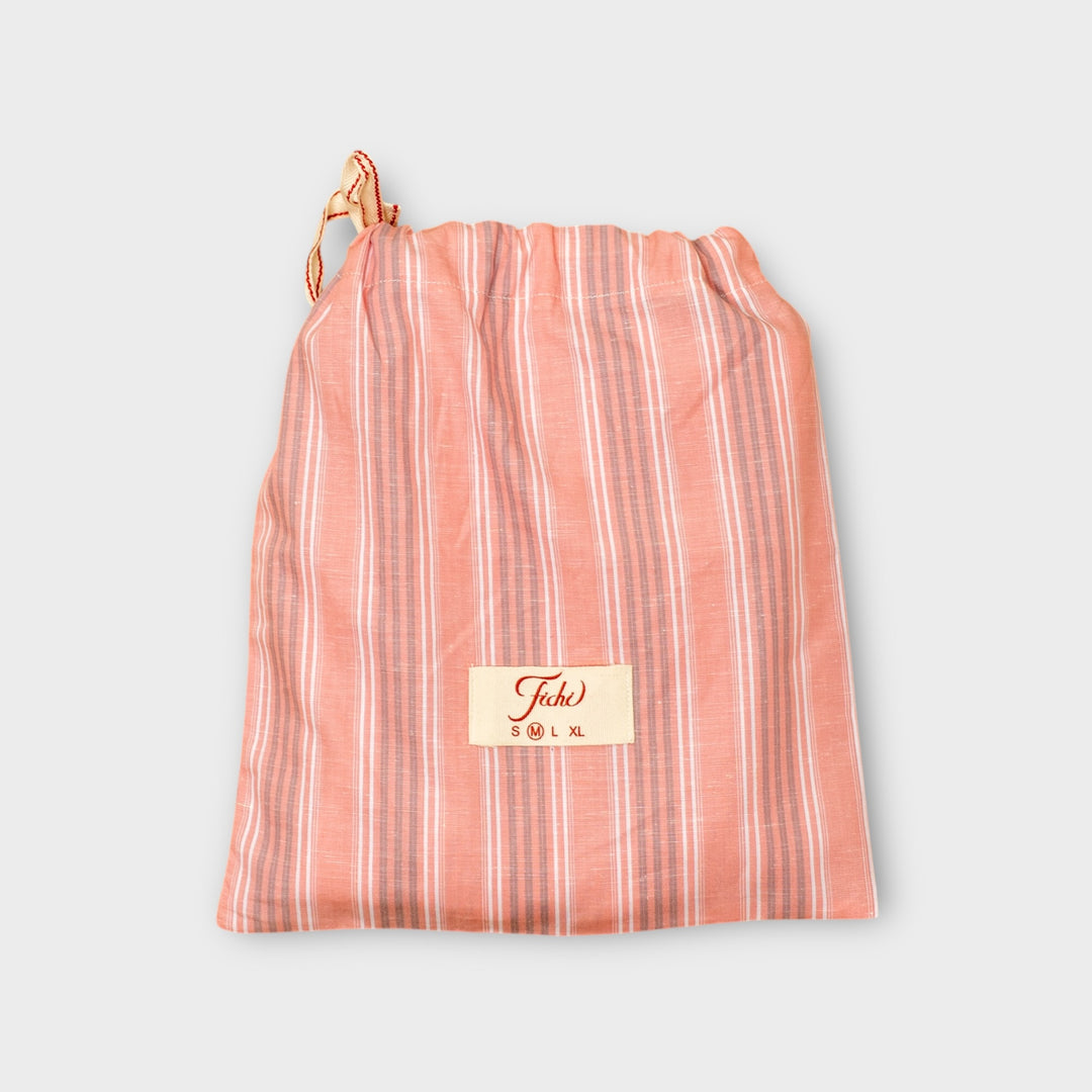 Fichi Boxers I Grey/Peach Stripe