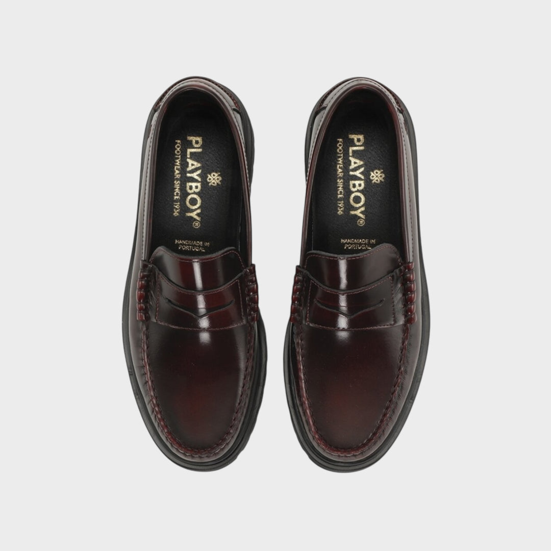 Playboy Austin Loafers i Bordeaux Polido