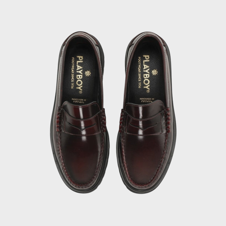 Playboy Austin Loafers i Bordeaux Polido