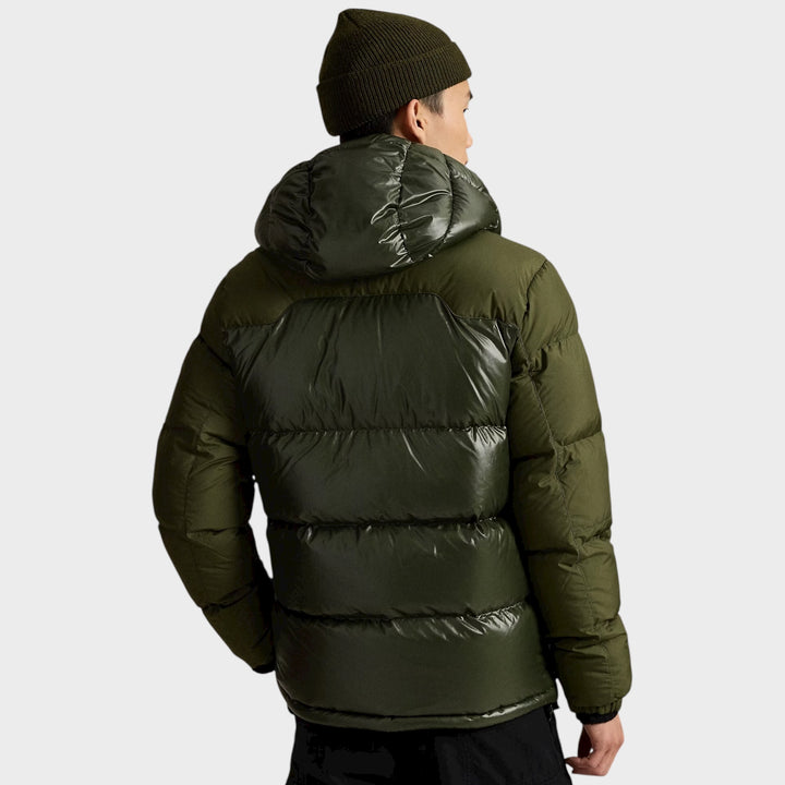 Polo Ralph Lauren Gorham down jacket i dark olive.