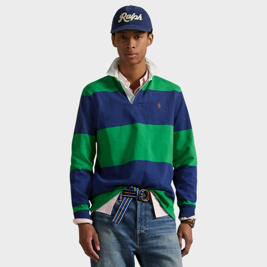 Polo Ralph Lauren The Iconic Rugby Shirt i grøn farve.