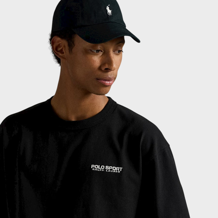 Ralph Lauren relaxed fit t-shirt i sort jersey.