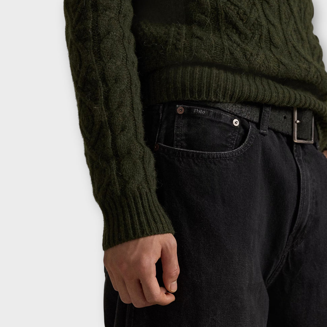 Ralph Lauren sorte jeans med lige ben.