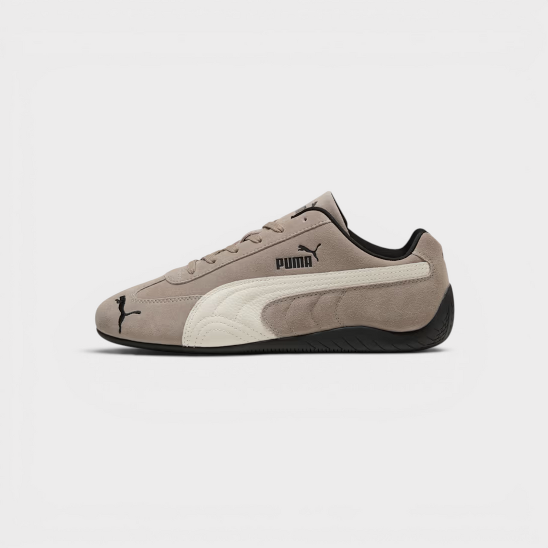 Puma Speedcat sneakers i Grey og Black med overdel i premium ruskind.