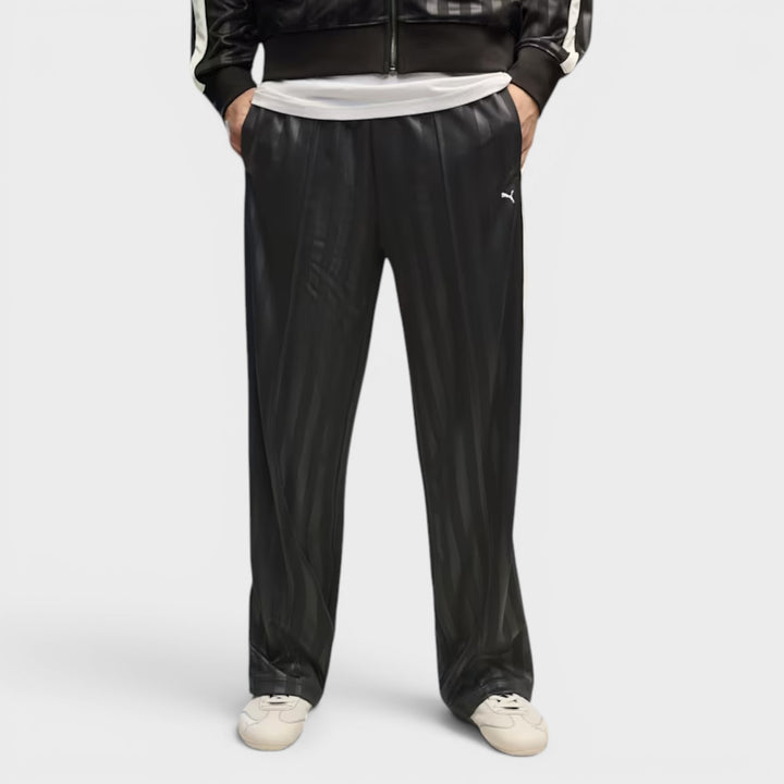 Puma Track Pants i sort med elastisk talje.