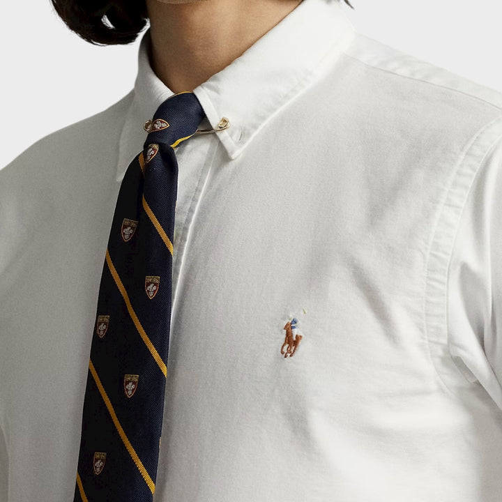 Ralph Lauren Custom Fit skjorte i hvid til herrer.