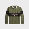 Ralph Lauren LS Rugby Polo In Green Multi