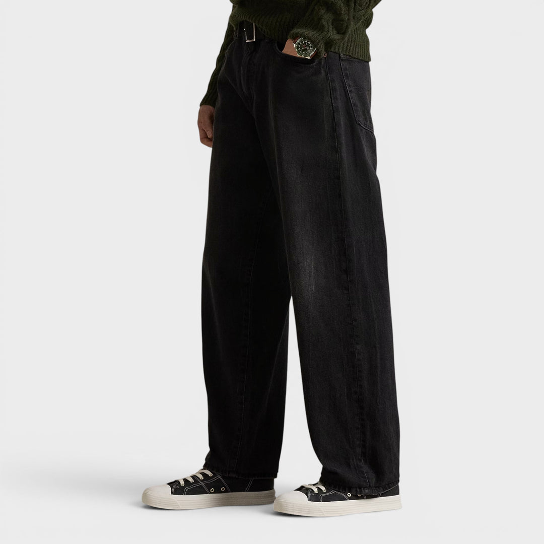 Ralph Lauren Rivington jeans i sort denim.