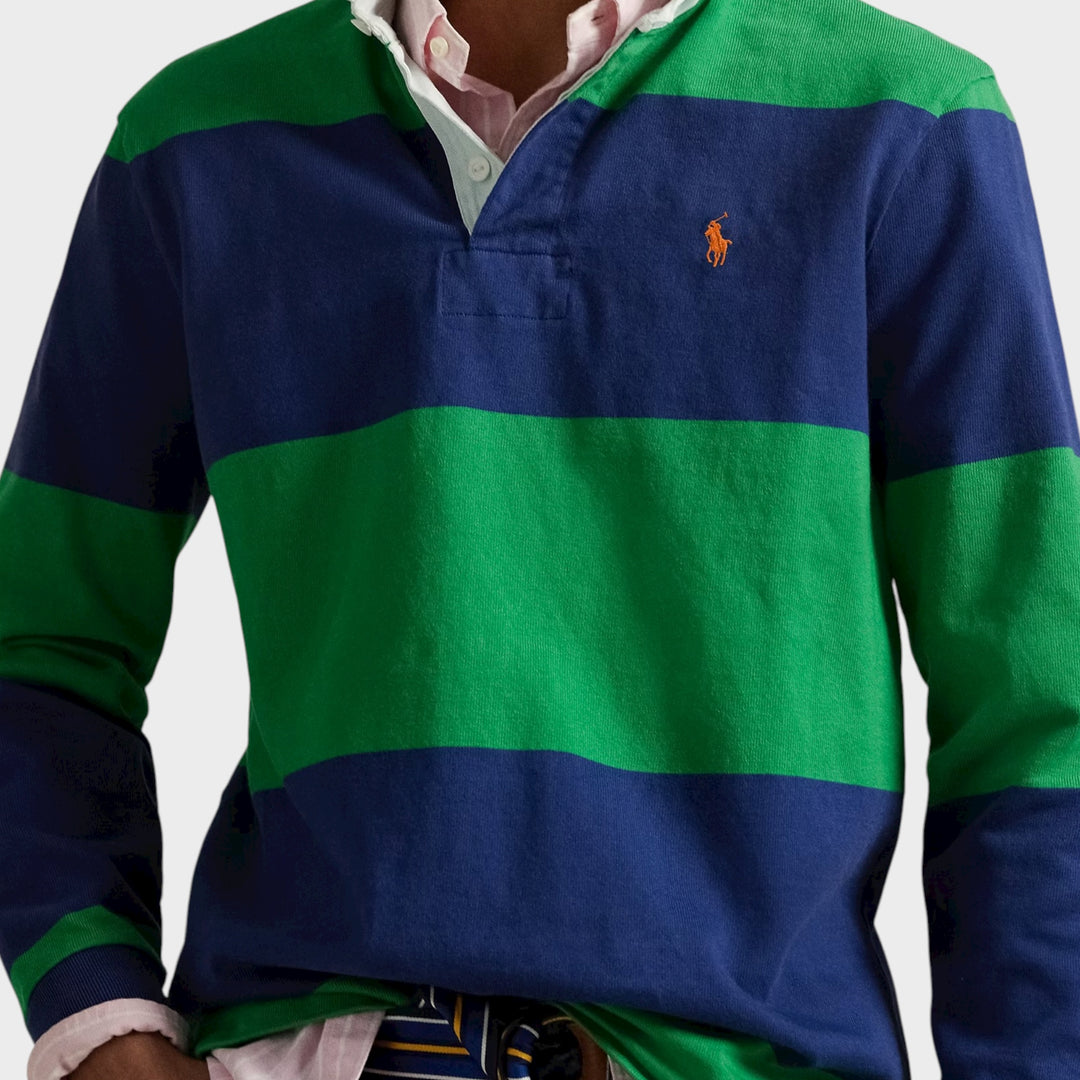 Ralph Lauren The Iconic Rugby skjorte i grøn til herrer.