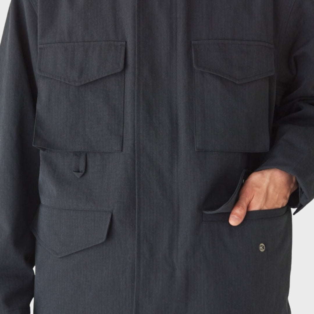 Snow Peak Takibi Ripstop Field Jacket In Black