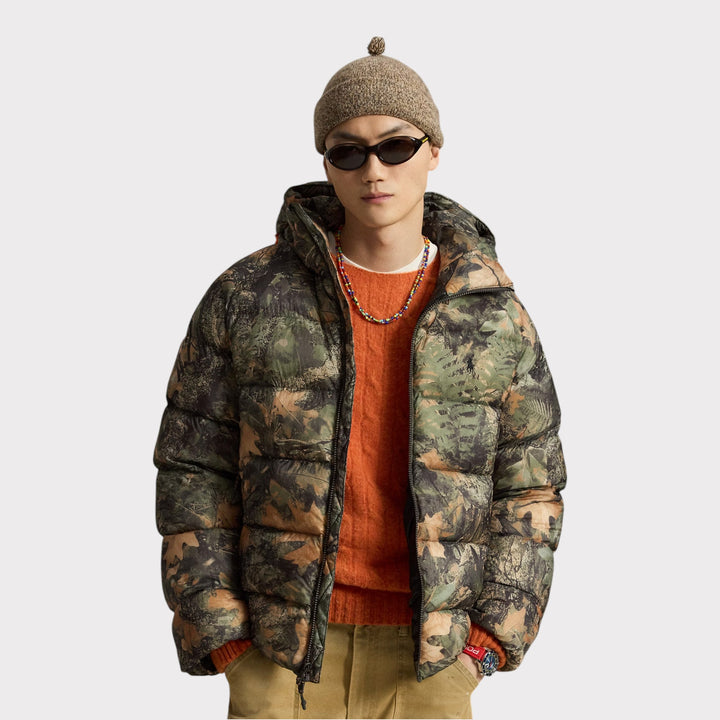 Ralph Lauren The Hawthorne Forest-Print Dun Jakke I Camo