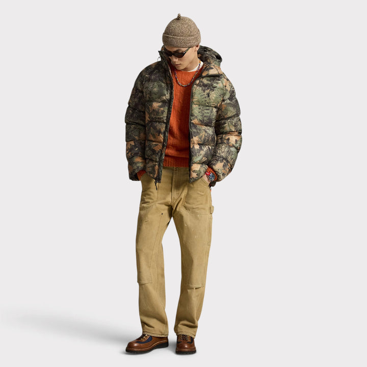 Ralph Lauren The Hawthorne Forest-Print Dun Jakke I Camo