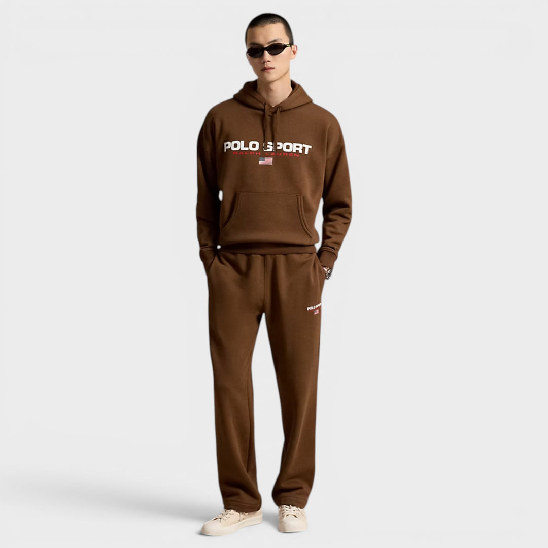 Ralph Lauren Klassisk Hoodie I Brun